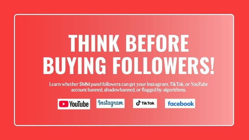 Will SMM Panel Followers Get Your Account Banned?