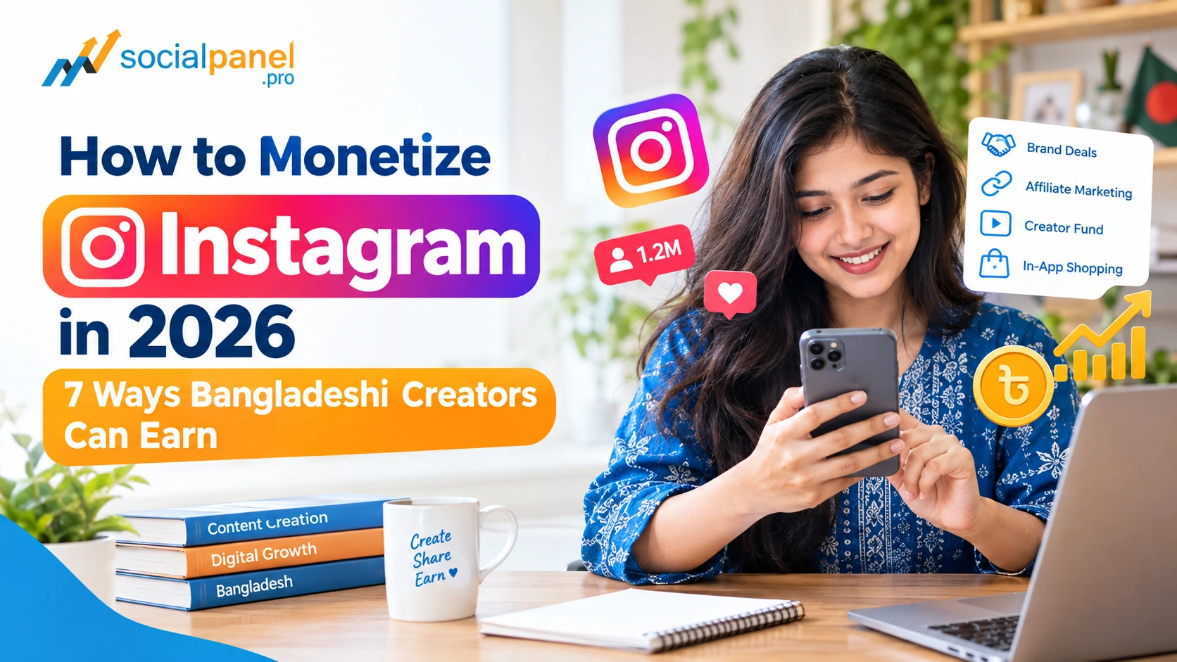 How to Monetize Instagram in 2026: 7 Ways Bangladeshi Creators Can Earn