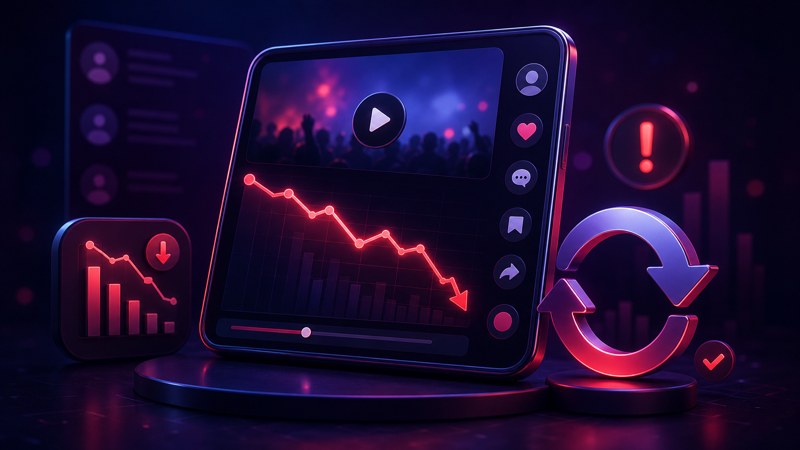 Why TikTok views drop and how refills work