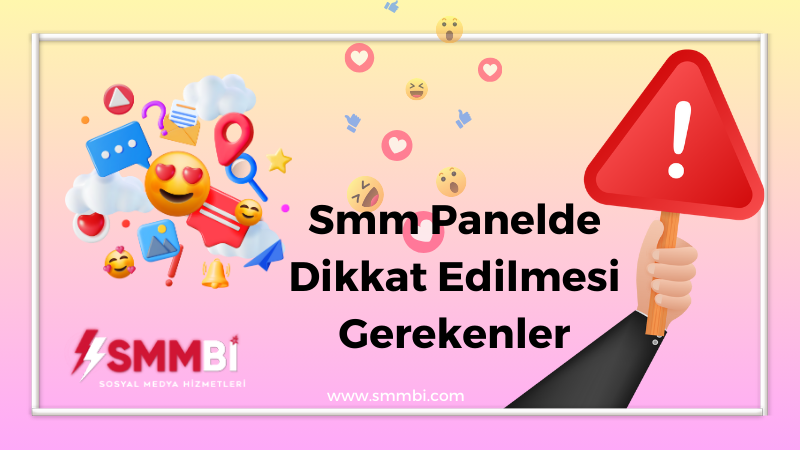 Smm Panelde Dikkat Edilmesi Gerekenler