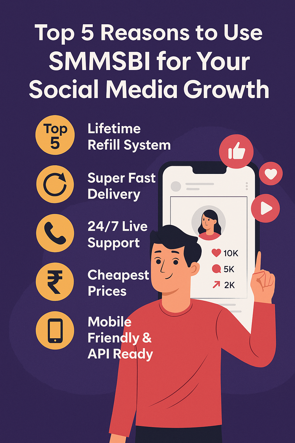 Top 5 Reasons to Use SMMSBI for Your Social Media Account Growth