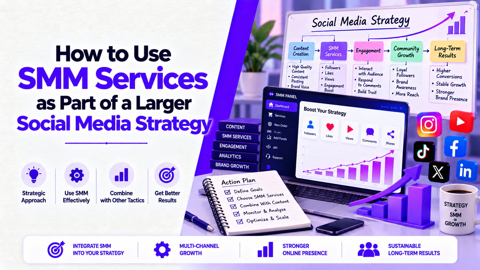 How to Use SMM Services as Part of a Larger Social Media Strategy