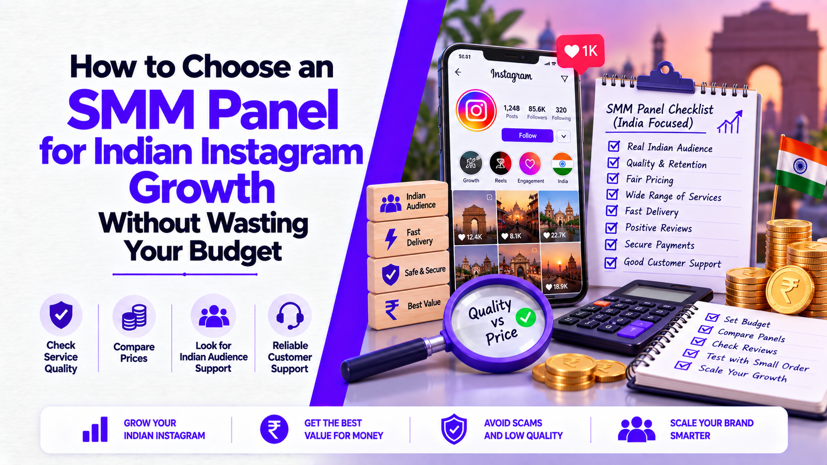 How to Choose an SMM Panel for Indian Instagram Growth Without Wasting Your Budget