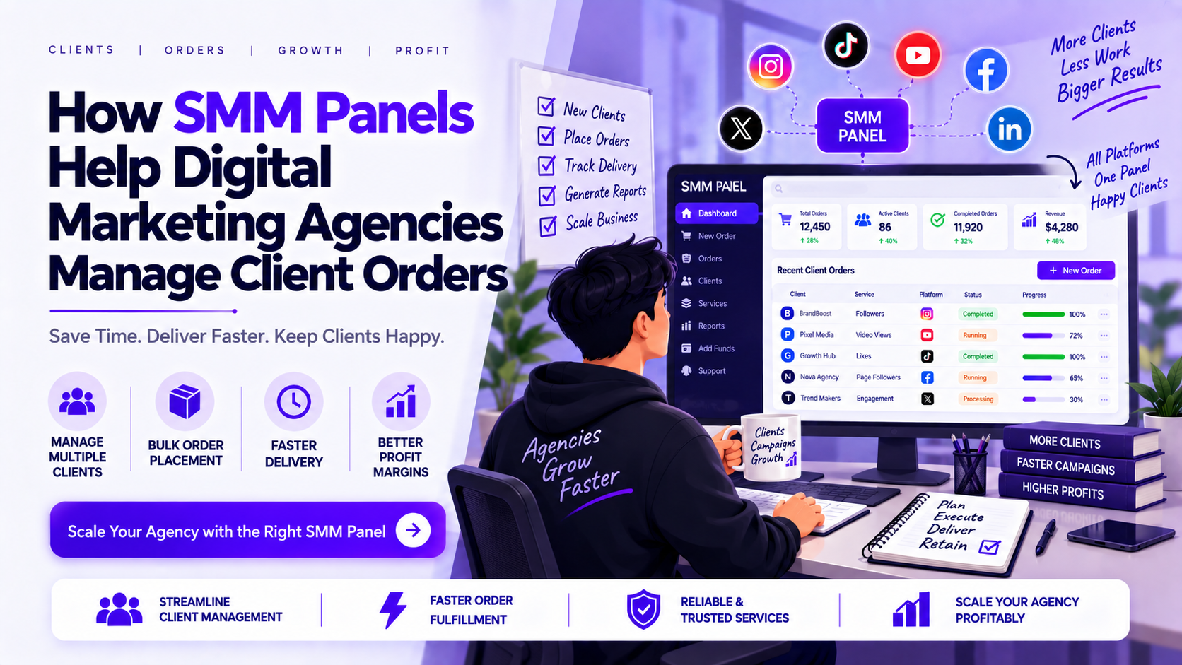 How SMM Panels Help Digital Marketing Agencies Manage Client Orders