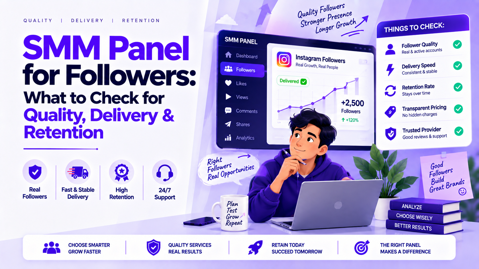 SMM Panel for Followers: What to Check for Quality, Delivery & Retention