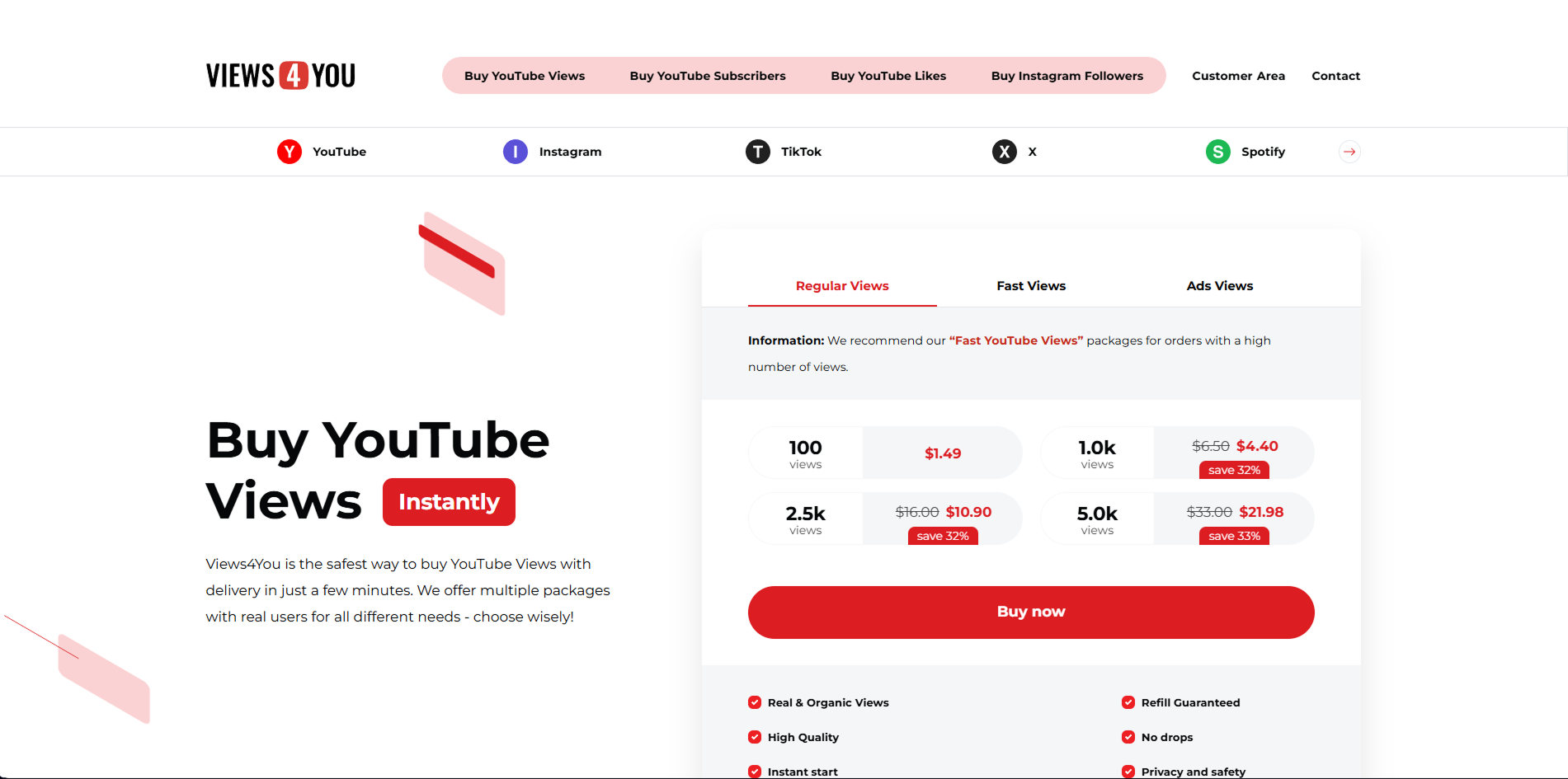 Views4You order page