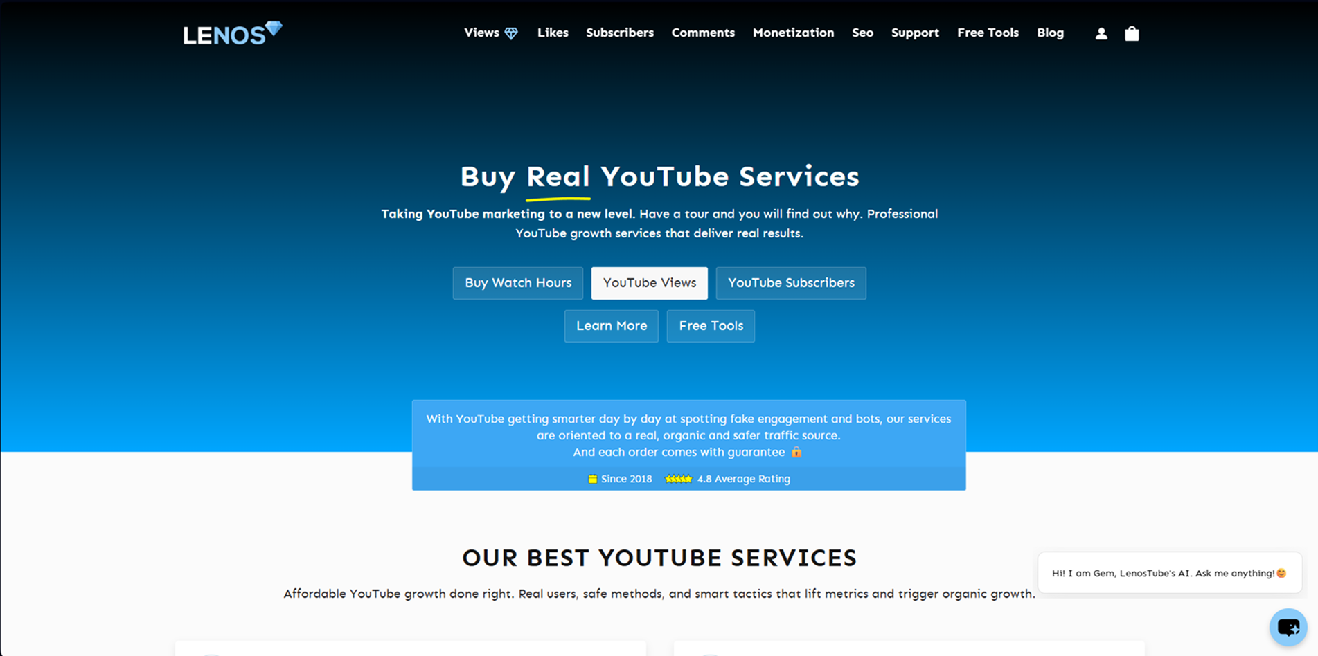 Lenos order page