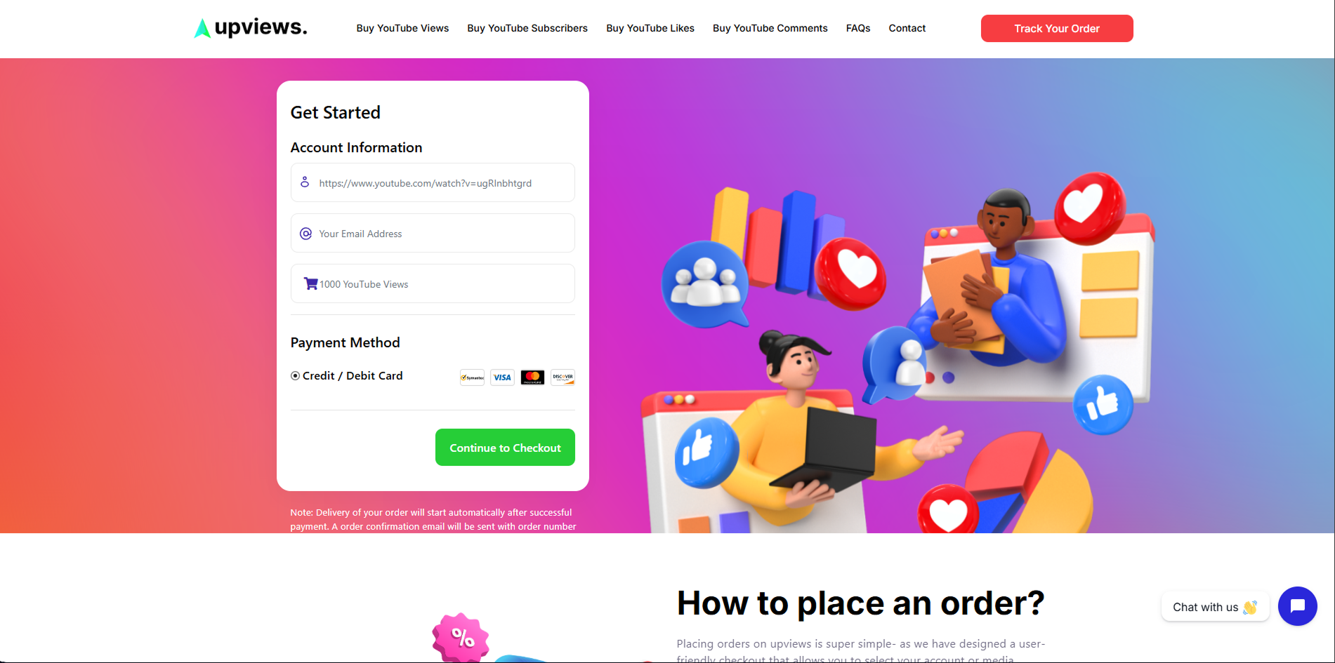UpViews support and information