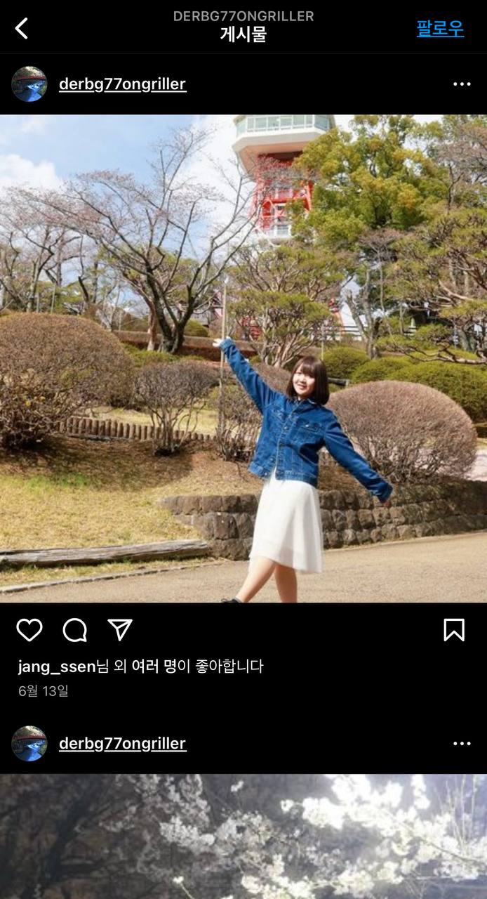 female South Korea instagram follower account example