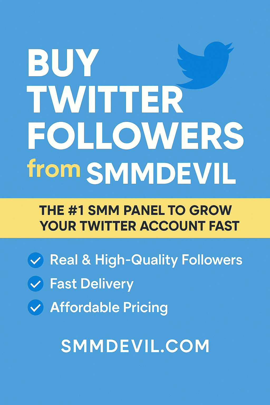 Buy Twitter Followers Fast & Safely | #1 SMM Panel – SMMDEVIL