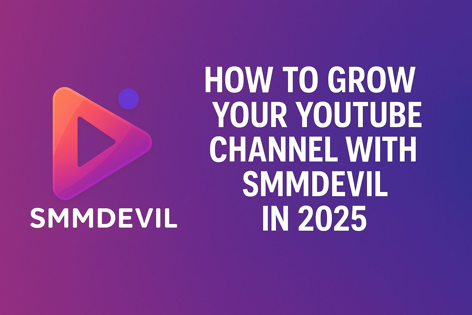 Illustration of a YouTube growth dashboard with flames, devil mascot, and upward-trending graphs representing SMMDevil’s strategy to boost subscribers and views