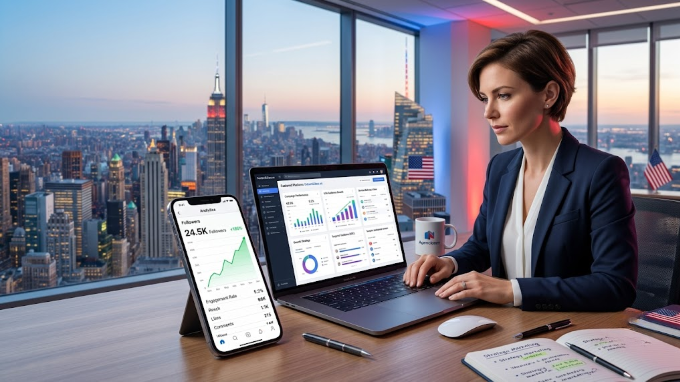 Best SMM Panel USA dashboard helping marketers and agencies grow Instagram, YouTube, TikTok, and social media accounts efficiently