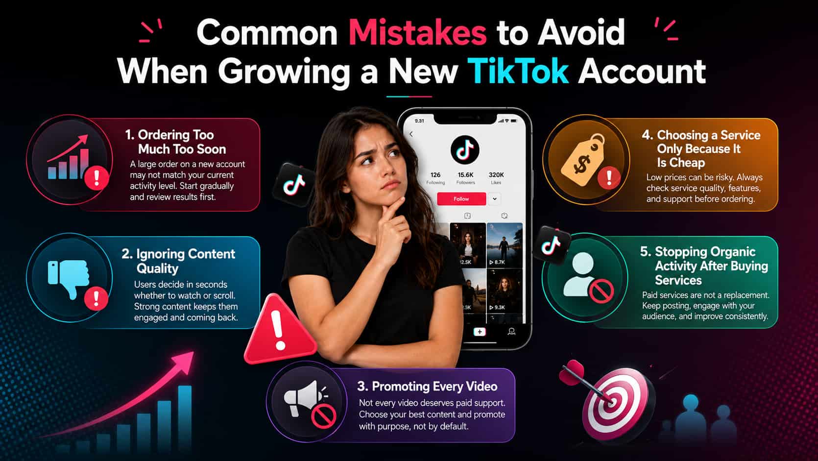 Common Mistakes to Avoid When Growing a New TikTok Account