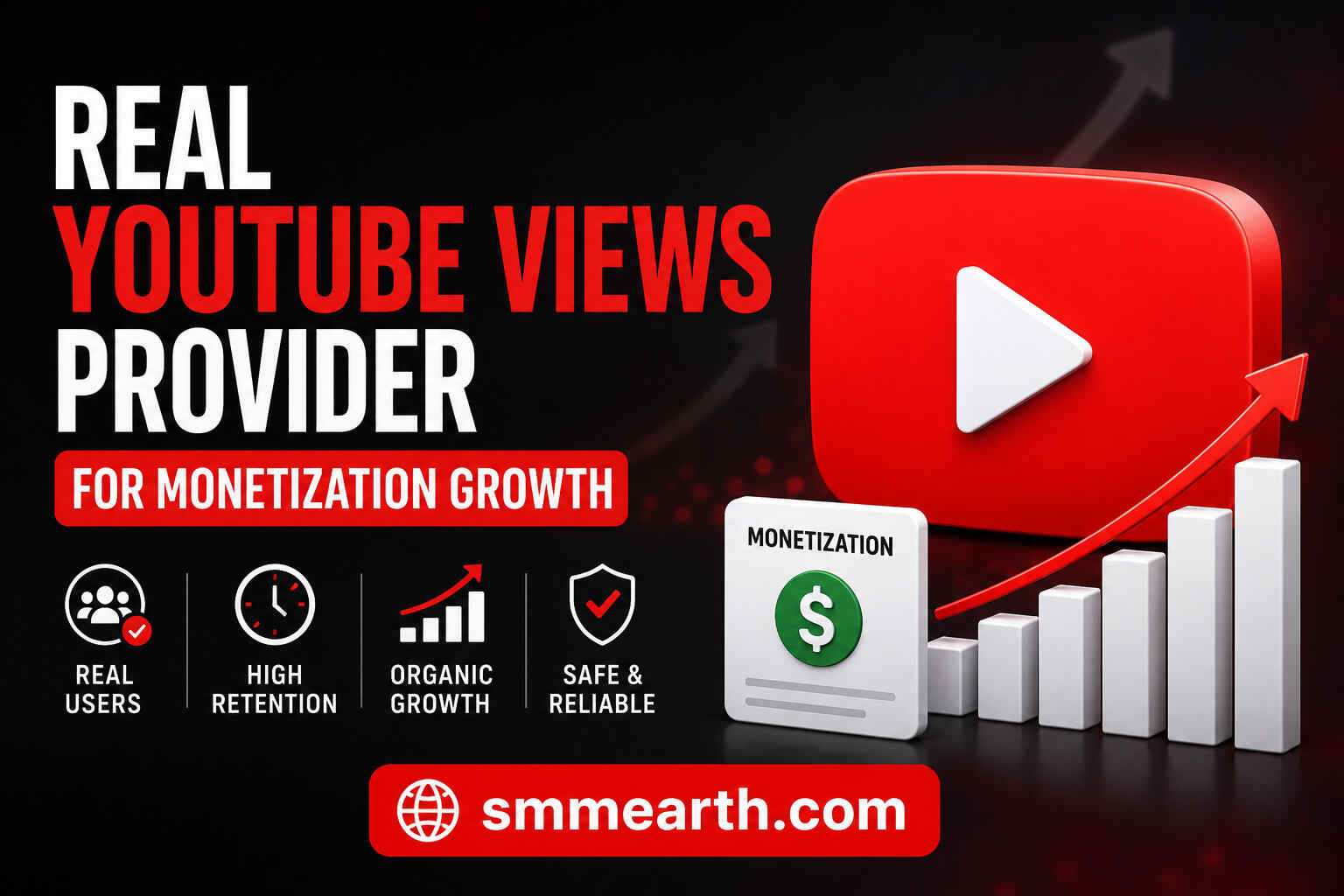 Real YouTube Views Provider for Monetization Growth