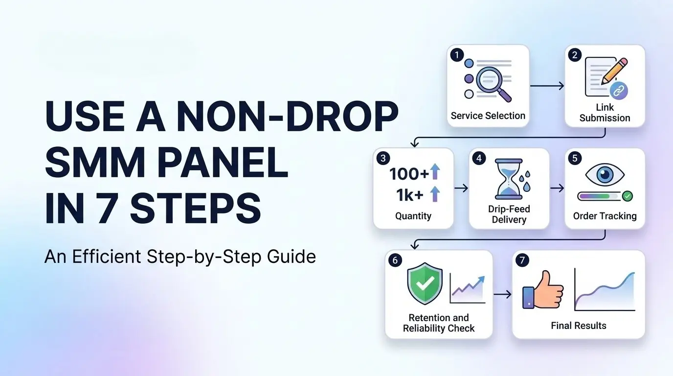 How to Use a Non-Drop SMM Panel Efficiently: 7 Step by step guide