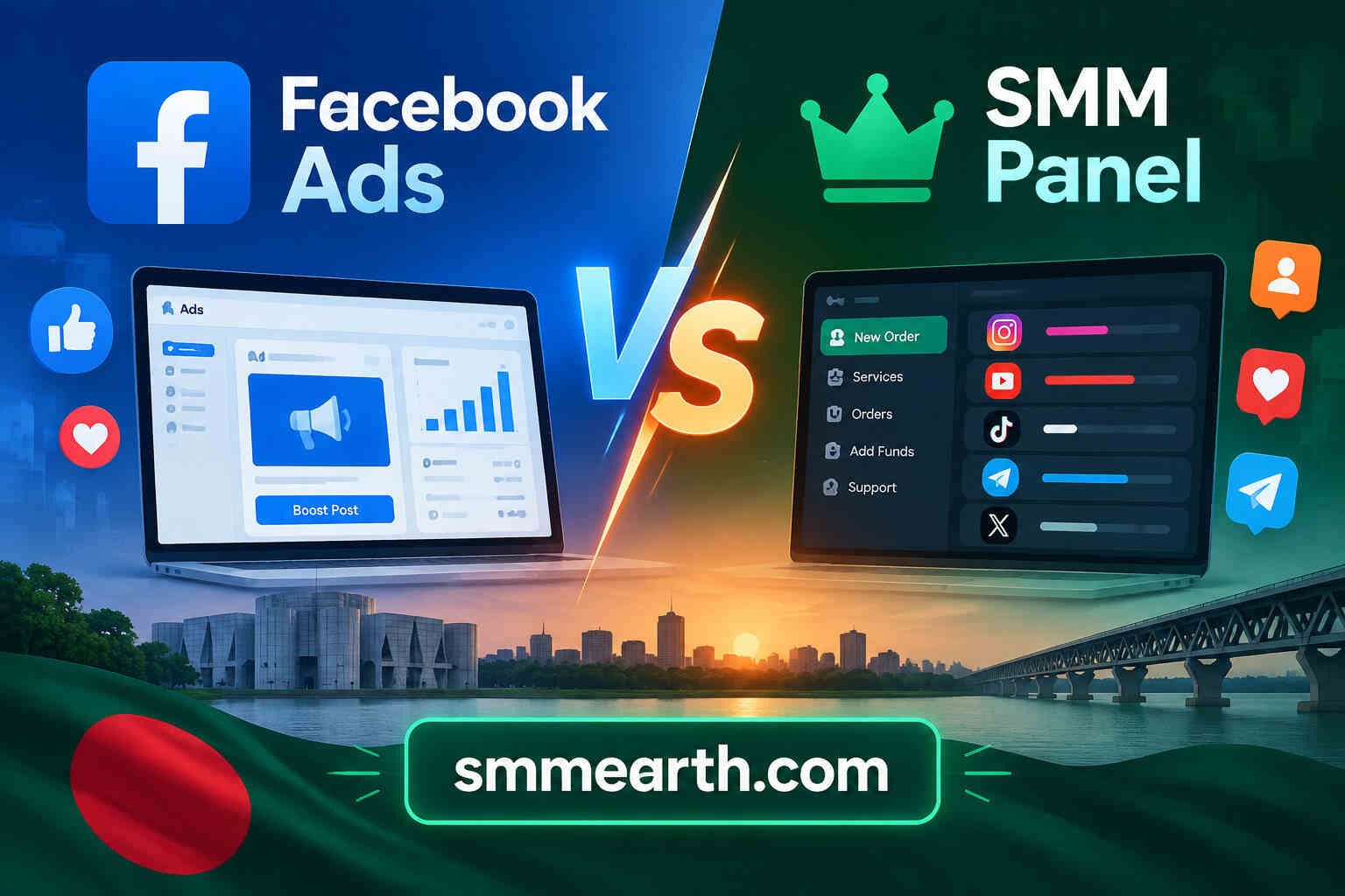 Facebook Ads vs SMM Panel in Bangladesh for Business Growth