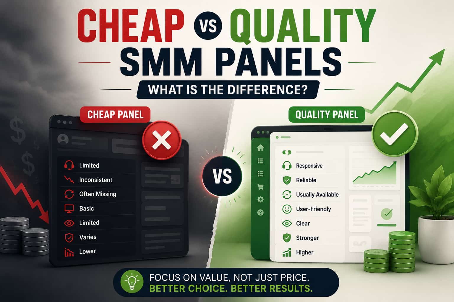 Cheap vs Quality SMM Panels: What Is the Difference?