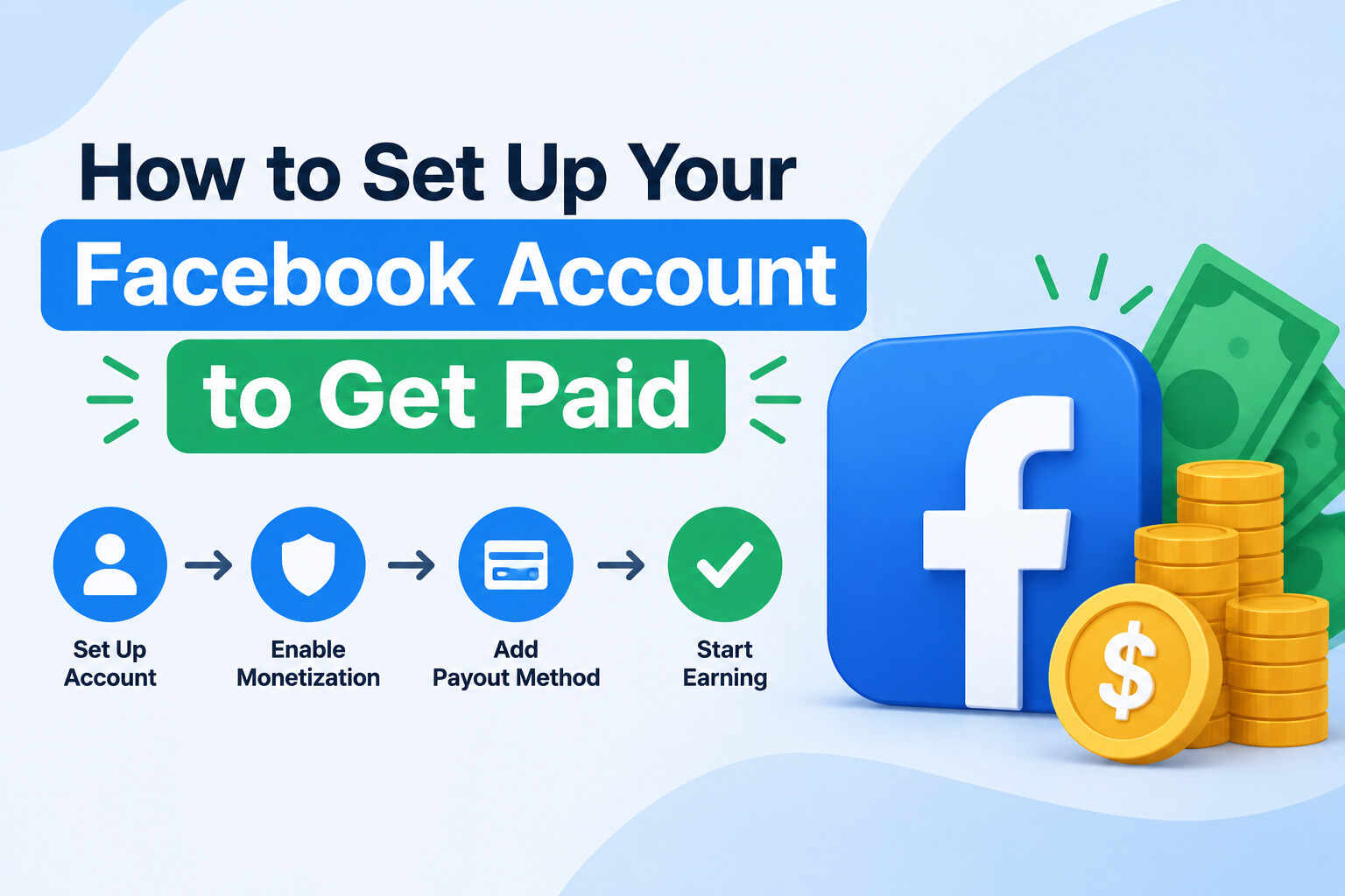 How to Set Up Your Facebook Account to Get Paid