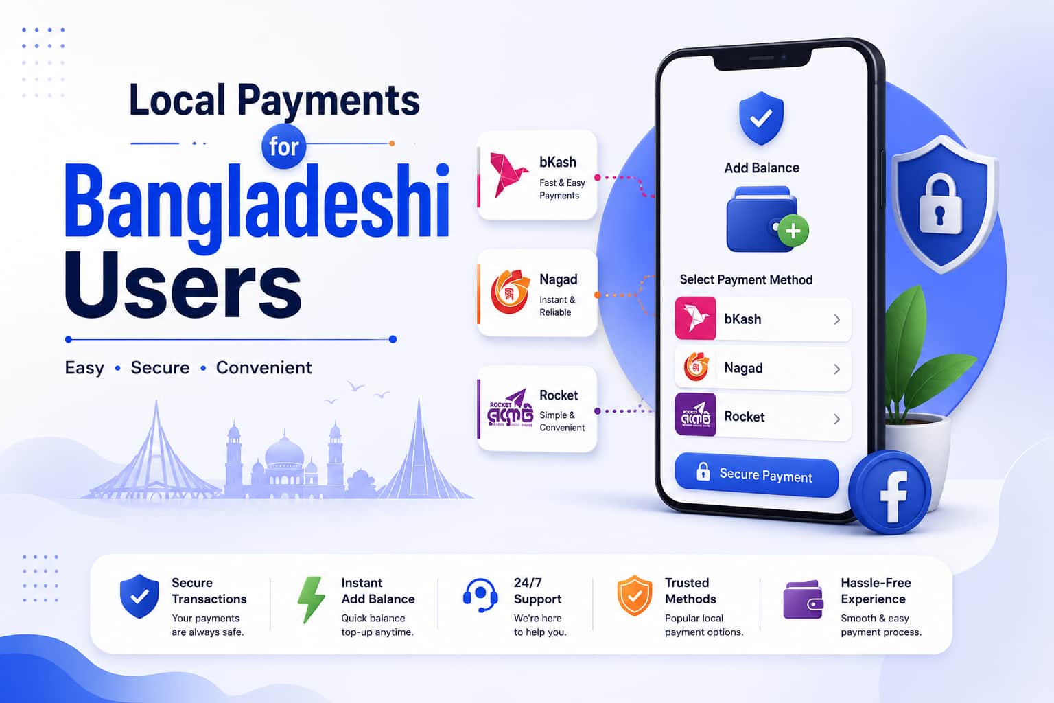 Local Payments for Bangladeshi Users
