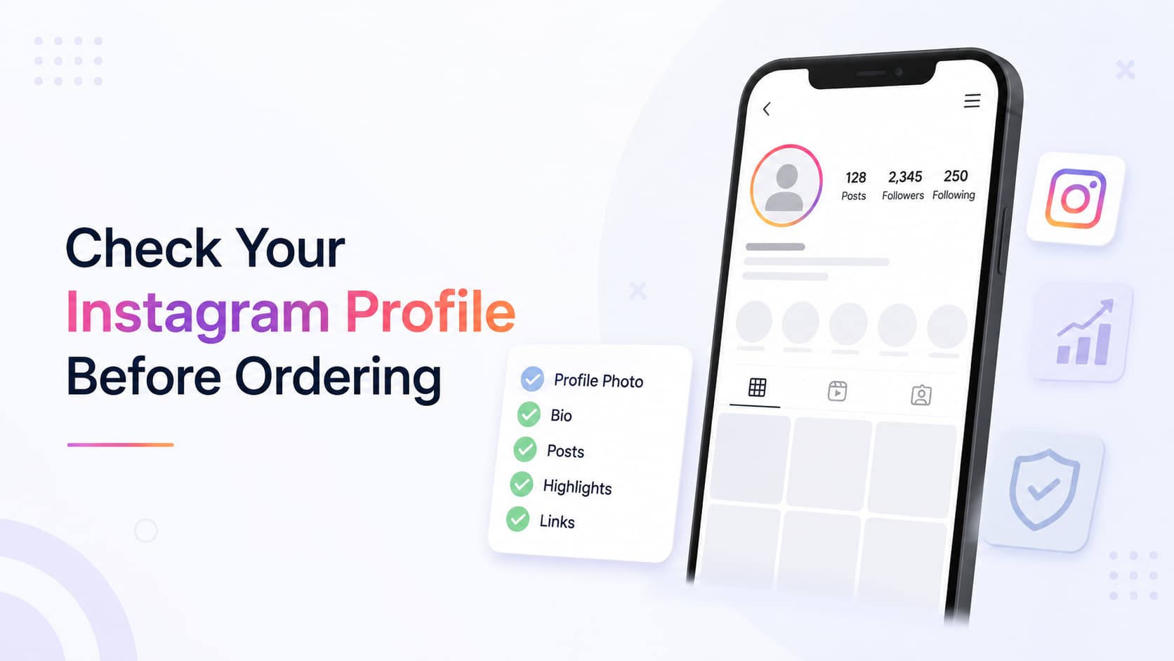Check Your Instagram Profile Before Ordering