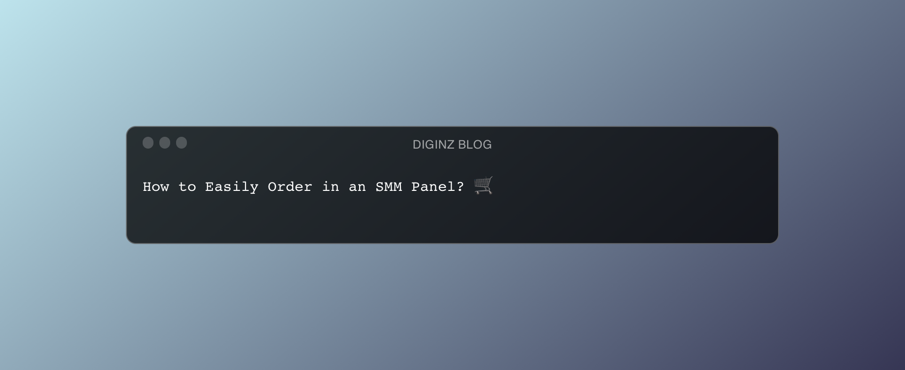 How to Easily Order in an SMM Panel? 🛒