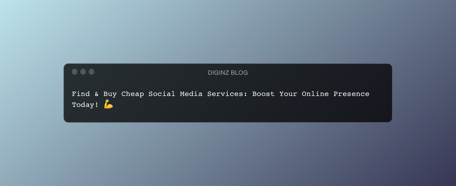 Find & Buy Cheap Social Media Services: Boost Your Online Presence Today! 💪