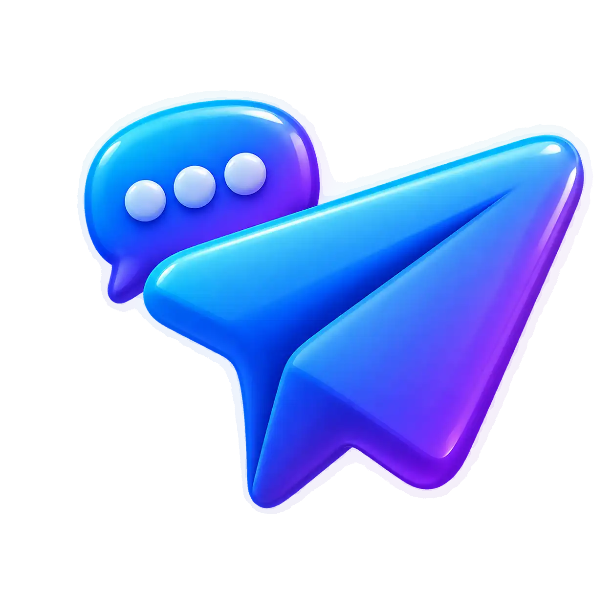 3D icon representing SMMSTAY Telegram support channel for fast customer responses