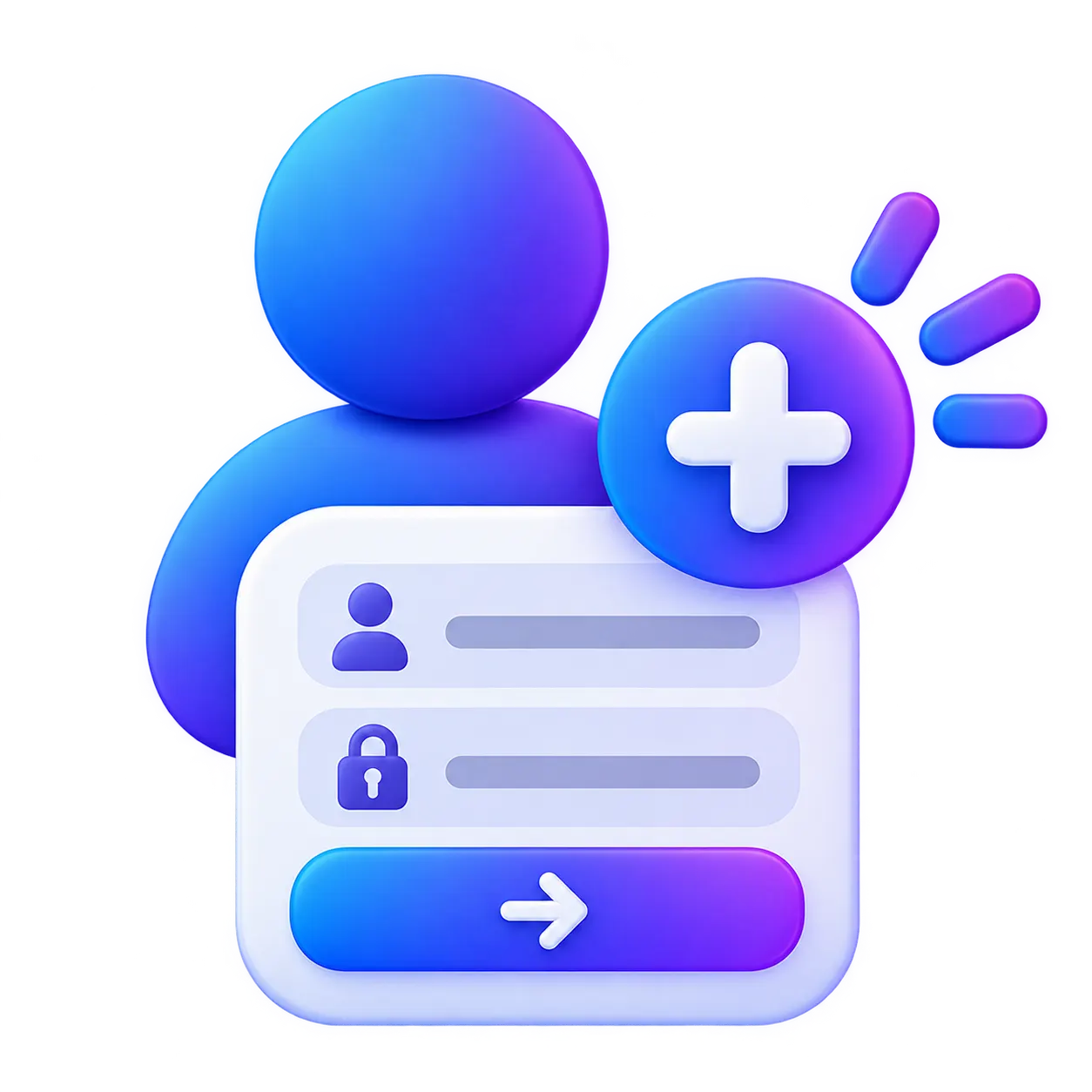 Icon showing how to create a free account on SMMStay Telegram SMM panel