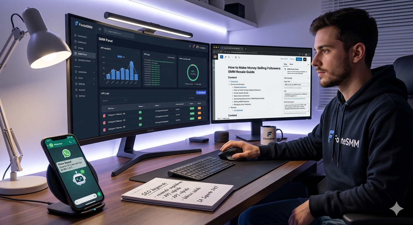 Como Criar um Negócio Lucrativo Vendendo Seguidores com o Fonte SMM