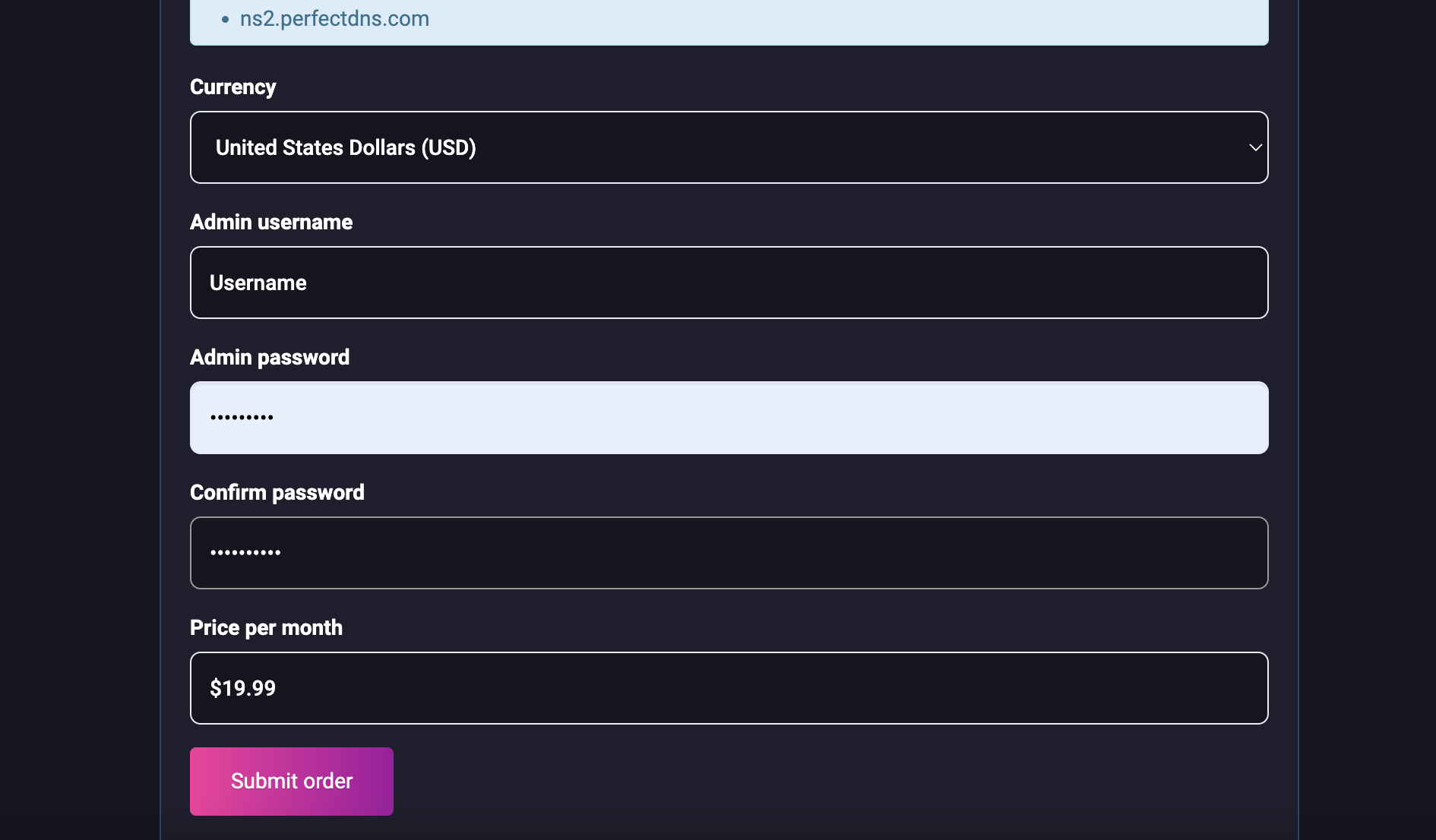 Child Panel Dashboard