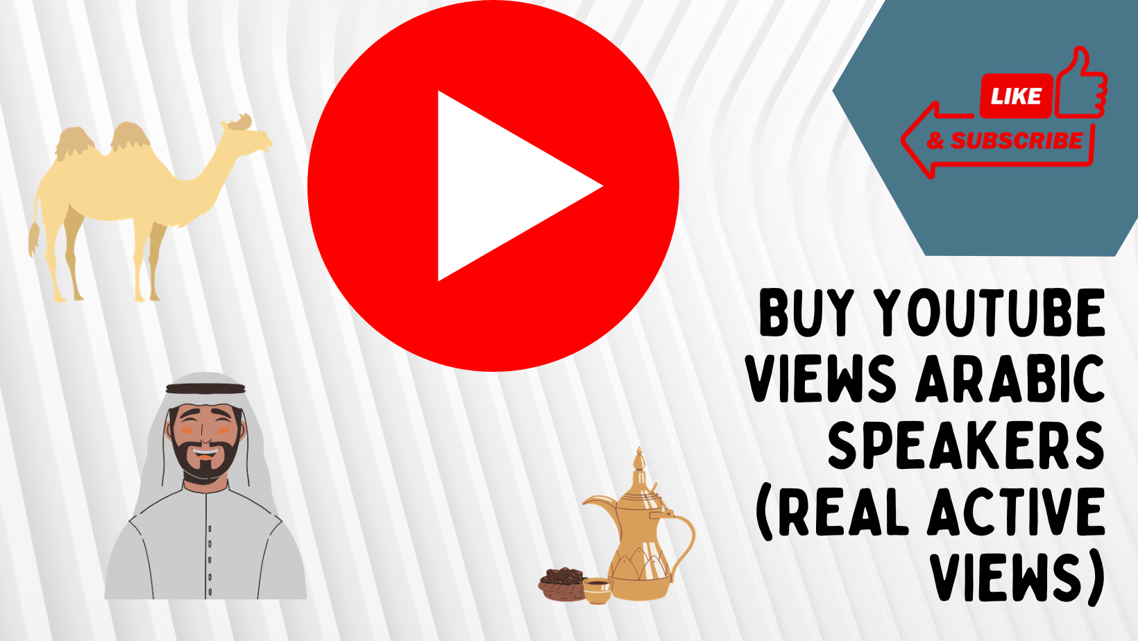 Buy youtube views Arabic speakers (Real Active Views)