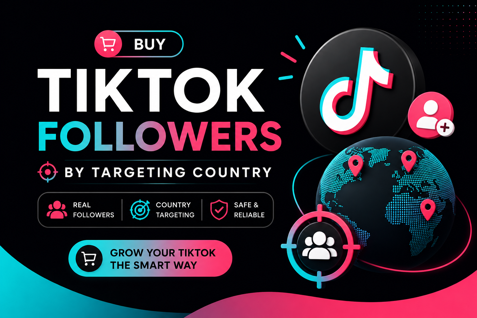 Comprar Seguidores de TikTok por País | Crecimiento Segmentado 2026