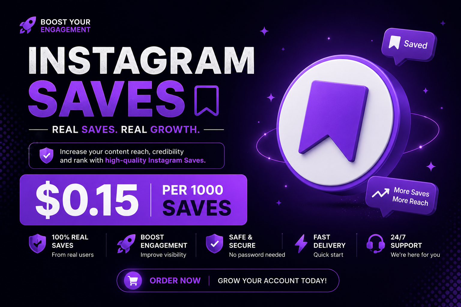Instagram Saves SMM panel - $0.15 per 1000 saves