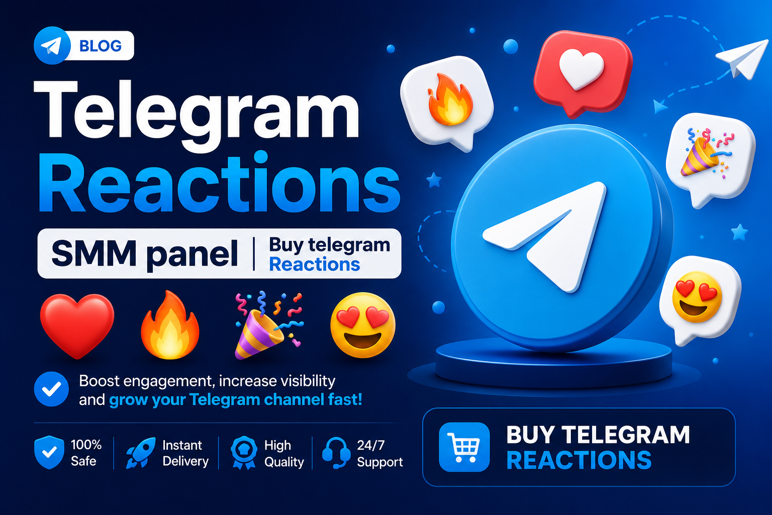 Telegram Reactions SMM Panel | Comprar Reacciones para Telegram en 2026