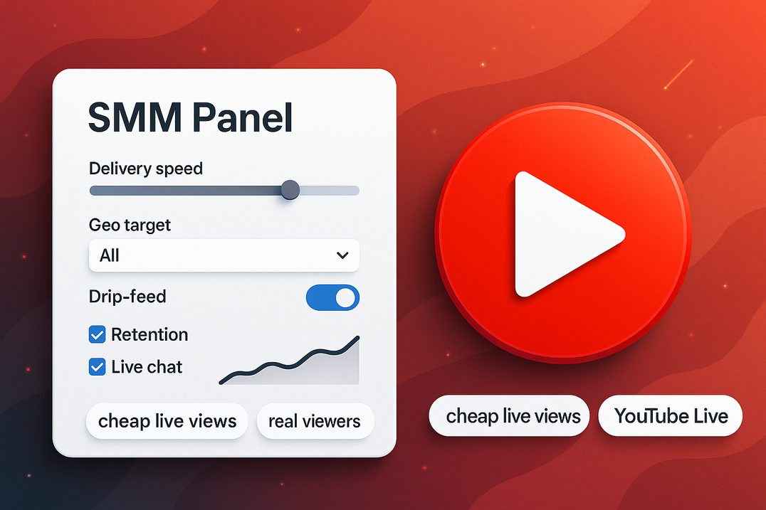 Buy YouTube live viewers – SMM panel