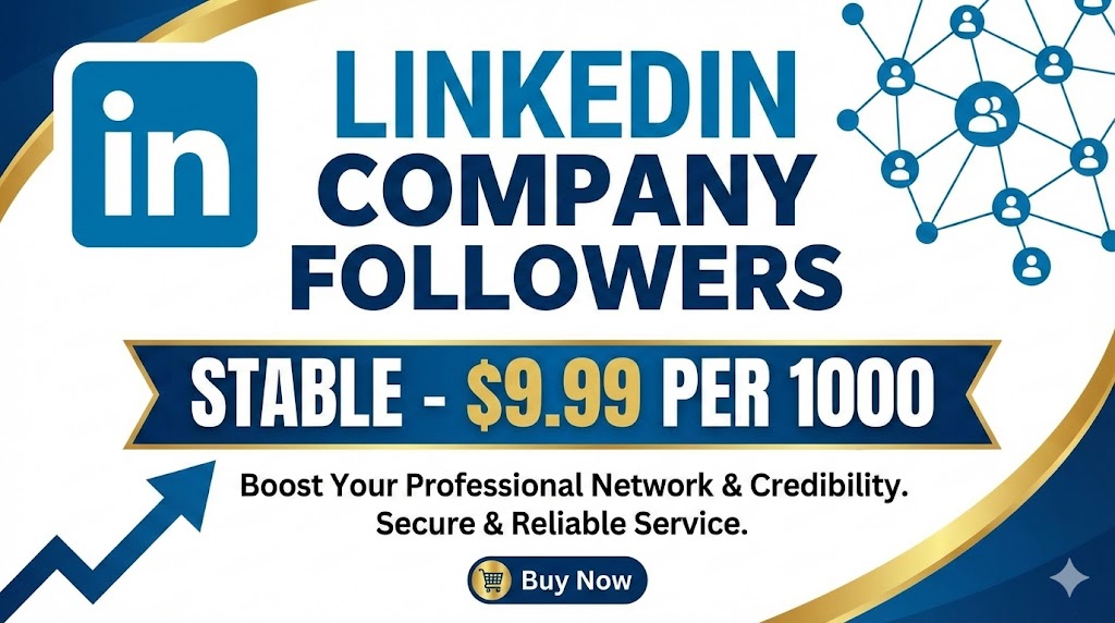 Linkedin Company Followers | Crecimiento Estable por $9.99 cada 1000