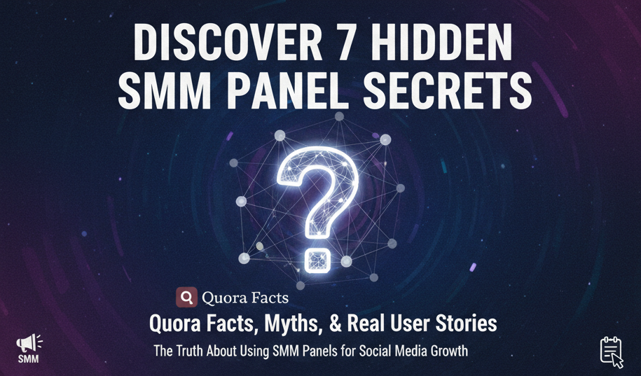 7 Hidden SMM Panel Quora Facts You Must Know