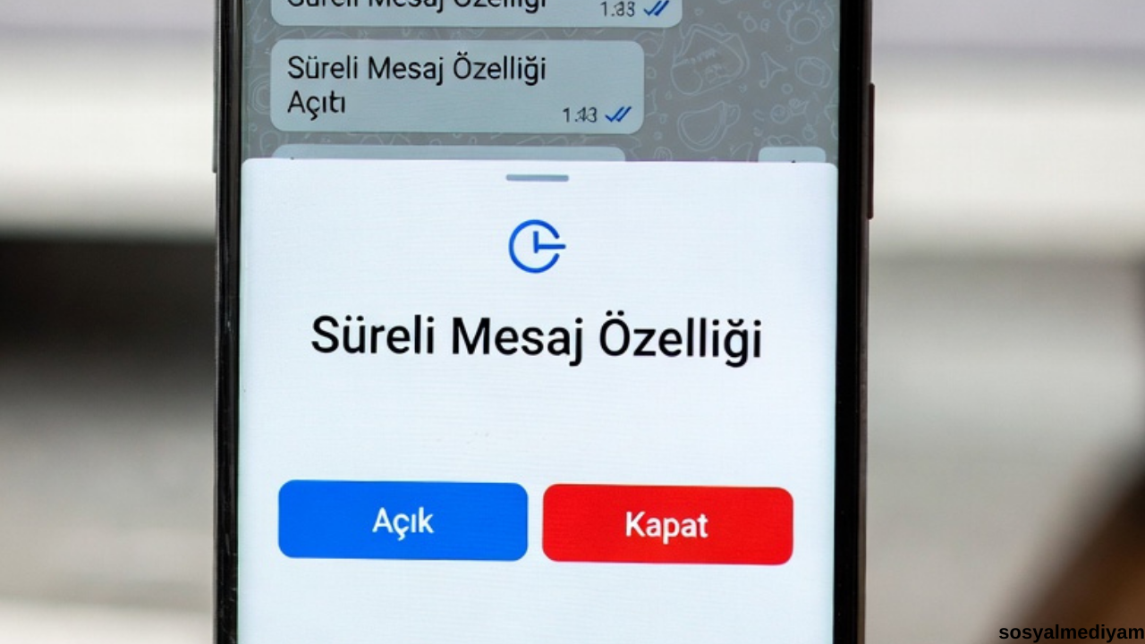 WhatsApp Süreli Mesaj Özelliği: Açma Kapatma Adımları