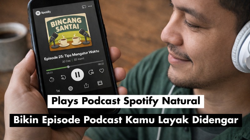 Plays Podcast Spotify Natural, Bikin Episode Podcast Kamu Layak Didengar