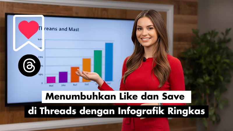 Menumbuhkan Like dan Save di Threads dengan Infografik Ringkas