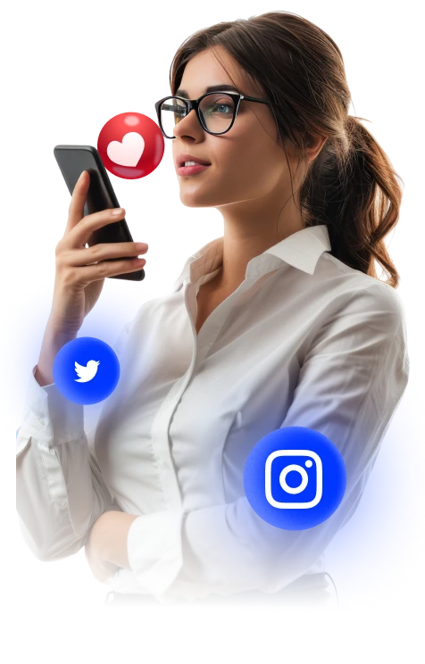 Girl with phone