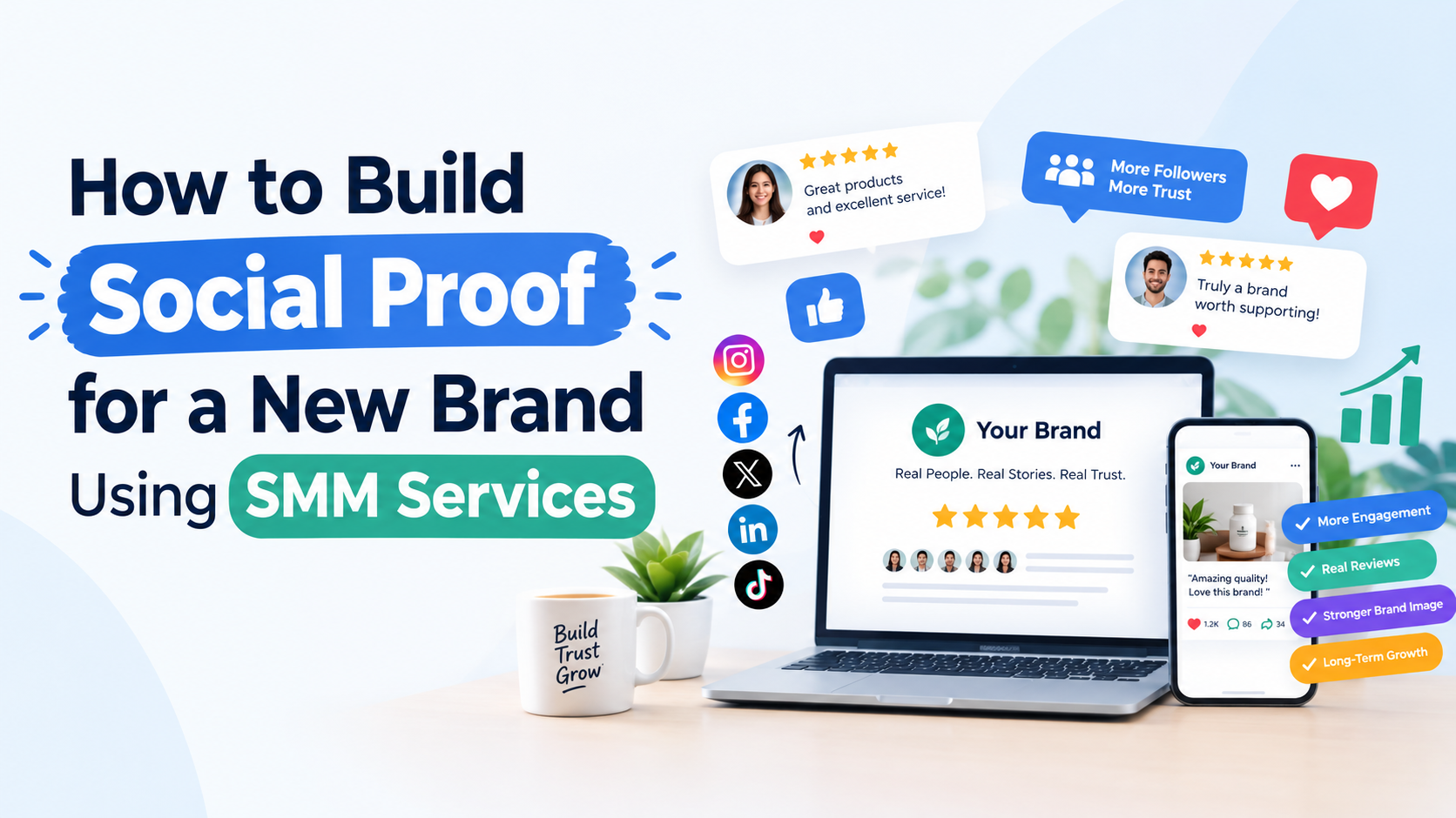 How to build social proof for a new brand using SMM services