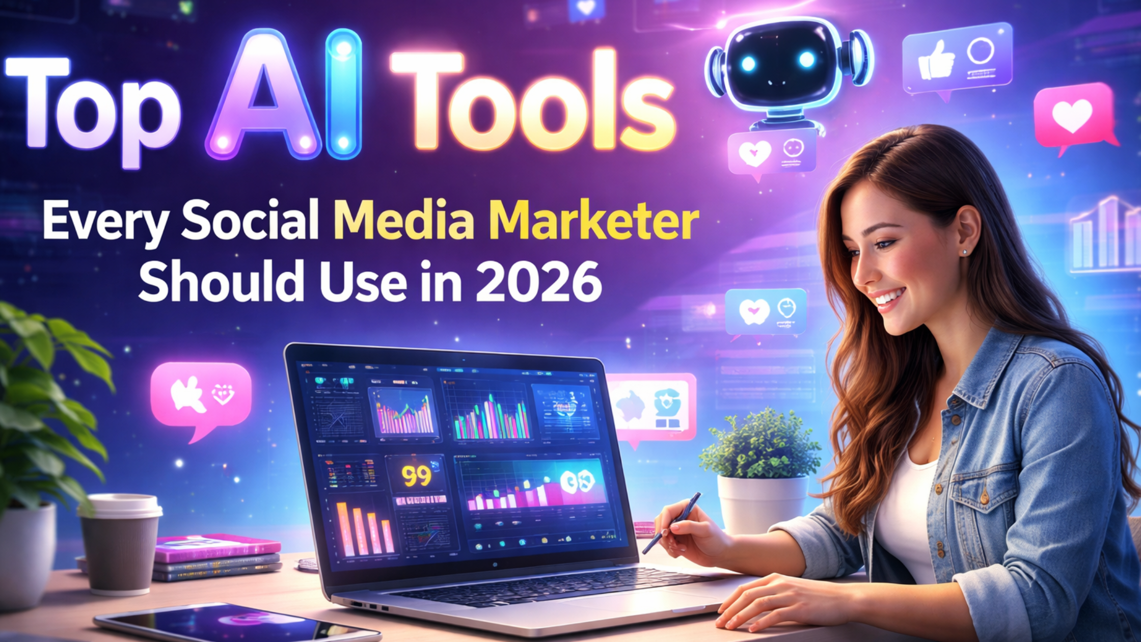 Top AI tools for social media marketing in 2026 with SMM panel services and global growth strategy