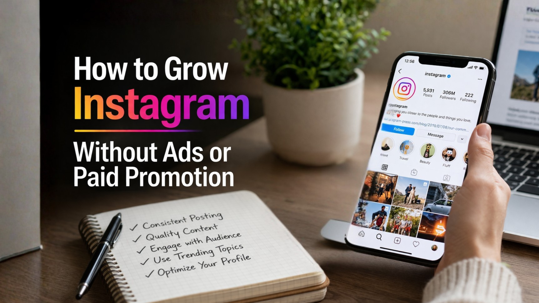 How to grow Instagram without ads using organic strategies and SMM panel services in 2026