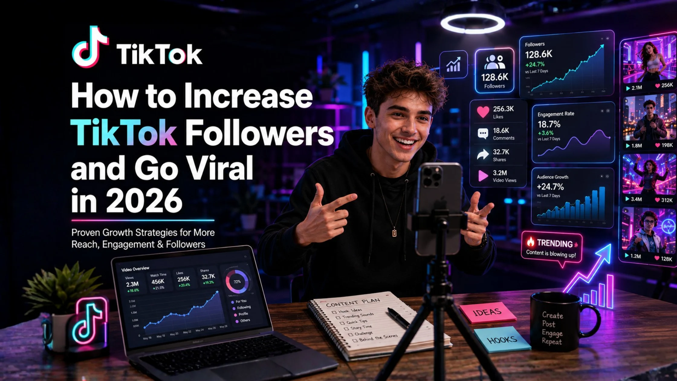 How to Increase TikTok Followers and Go Viral in 2026 using content strategy and SMM Panel Services