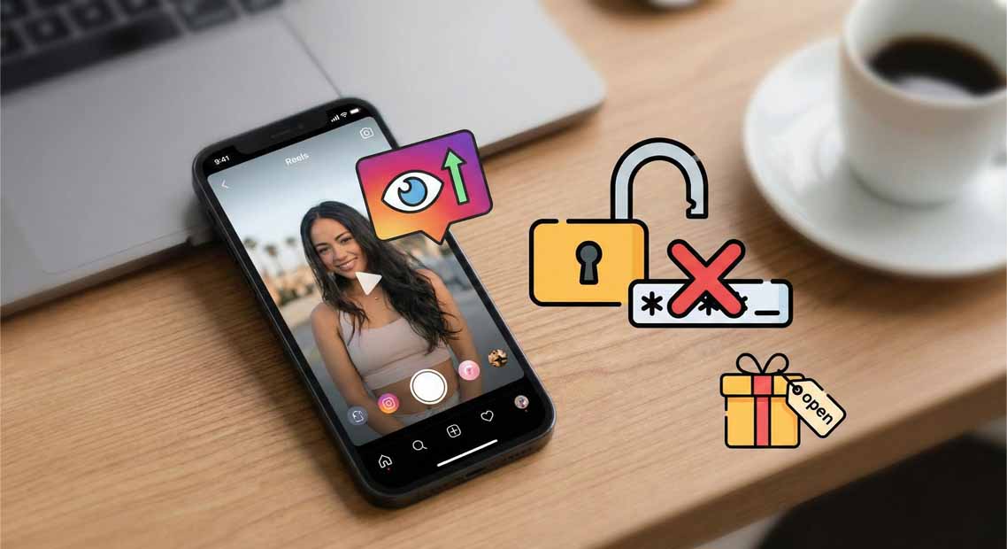 كيفية الحصول على مشاهدات مجانية لريلز إنستغرام بدون الحاجة لكلمة المرور