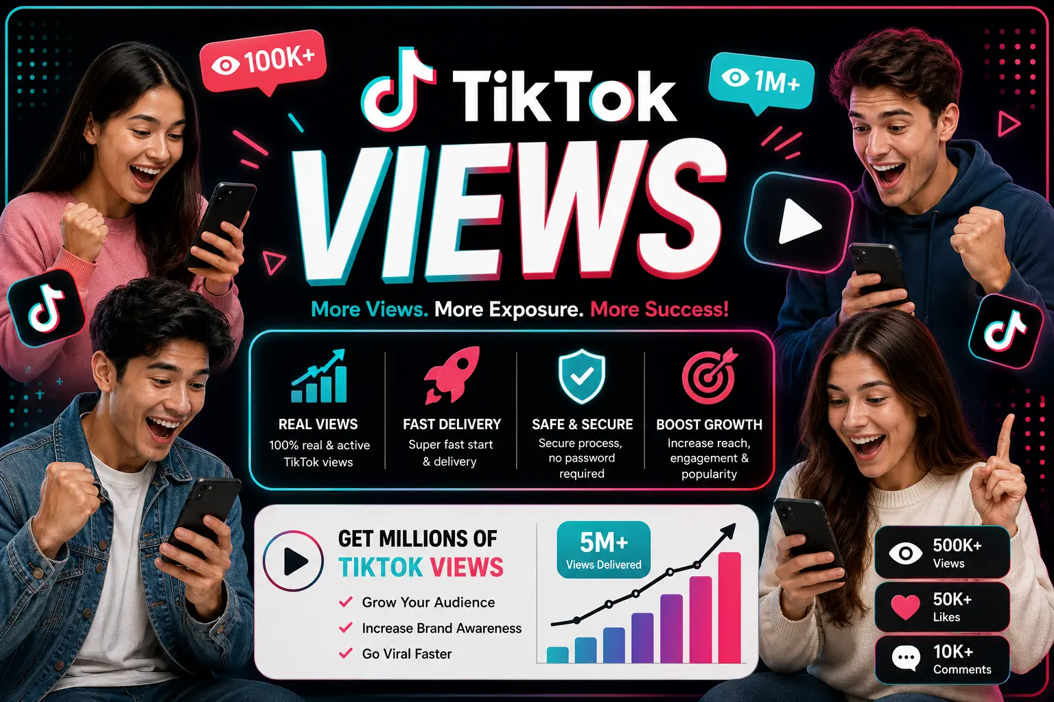 TikTok views growth service