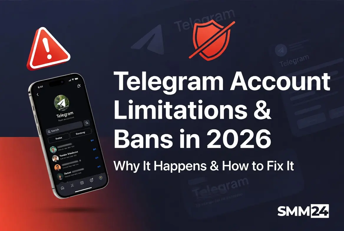 Telegram Account Limitations & Bans in 2026 - Why It Happens & How to Fix It | SMM24.com
