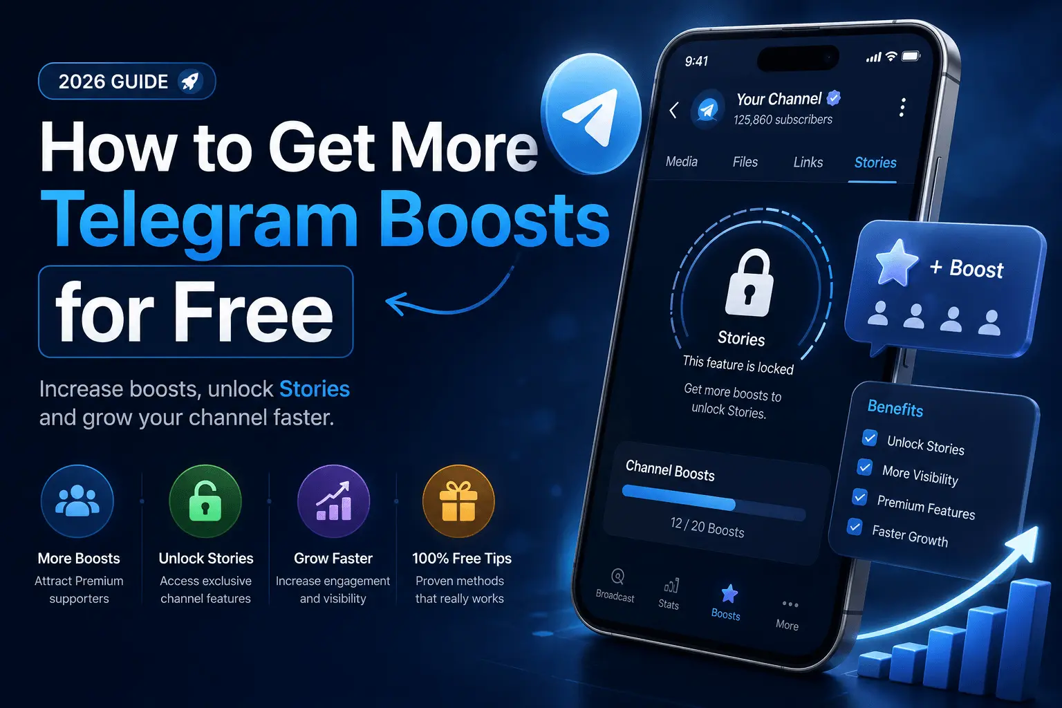 Get more Telegram boosts for free in 2026