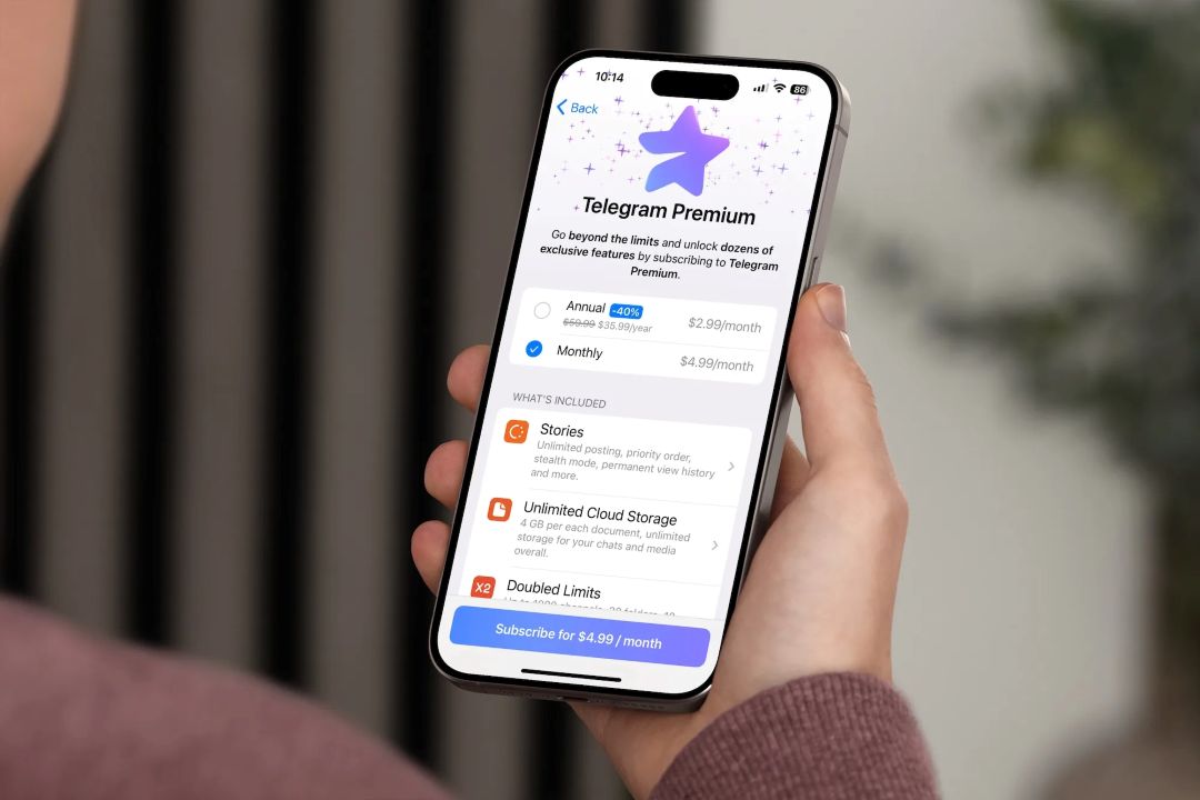 Telegram app on smartphone - world's fastest messaging app